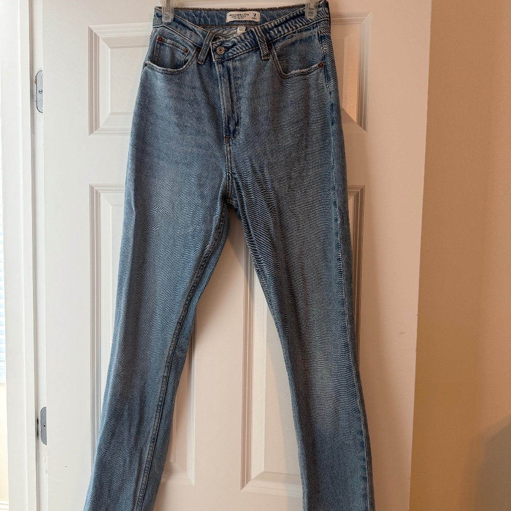Abercrombie & Fitch ultra high rise curve love jeans